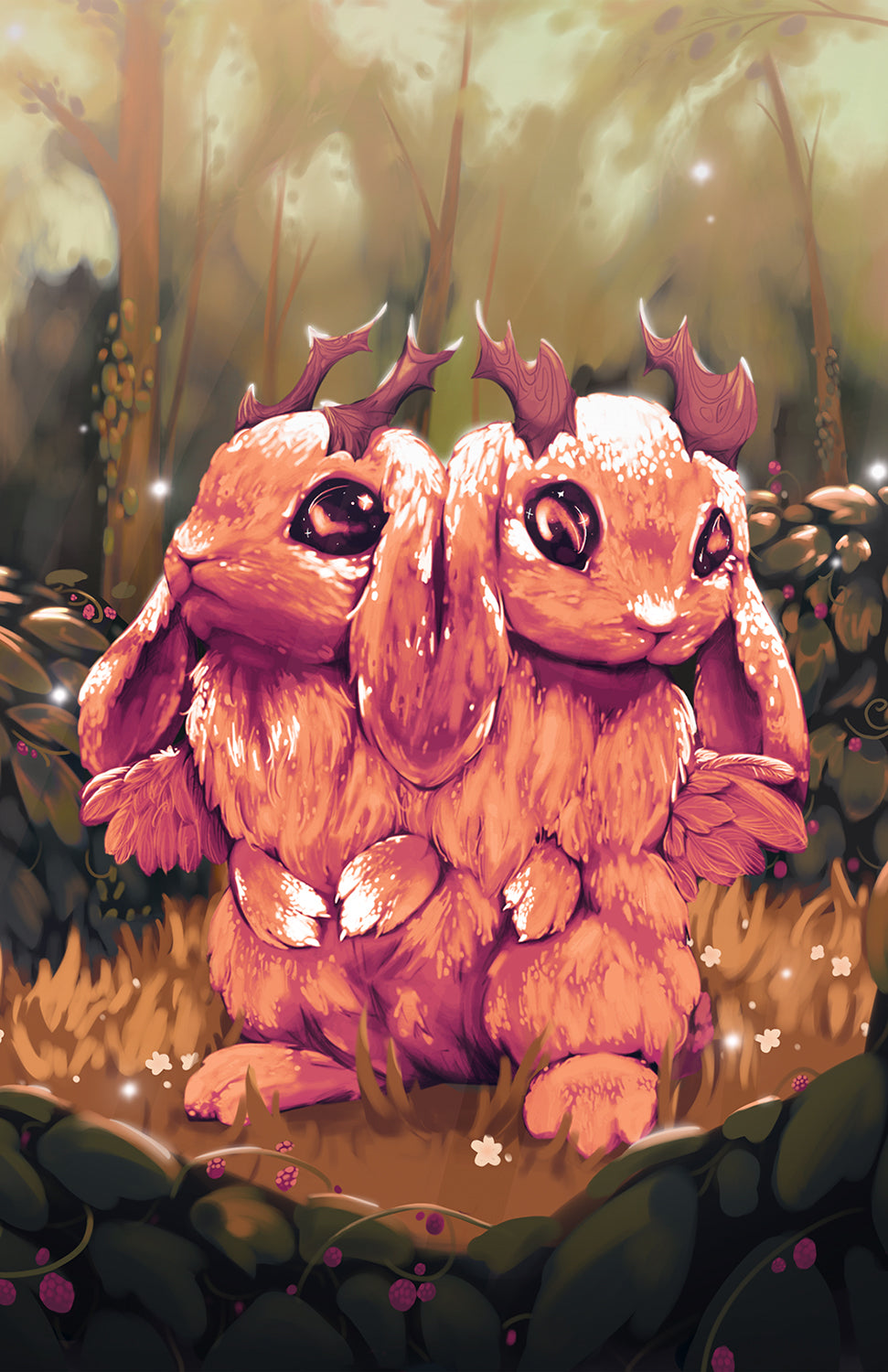 "Wolpertinger" - Satin Print