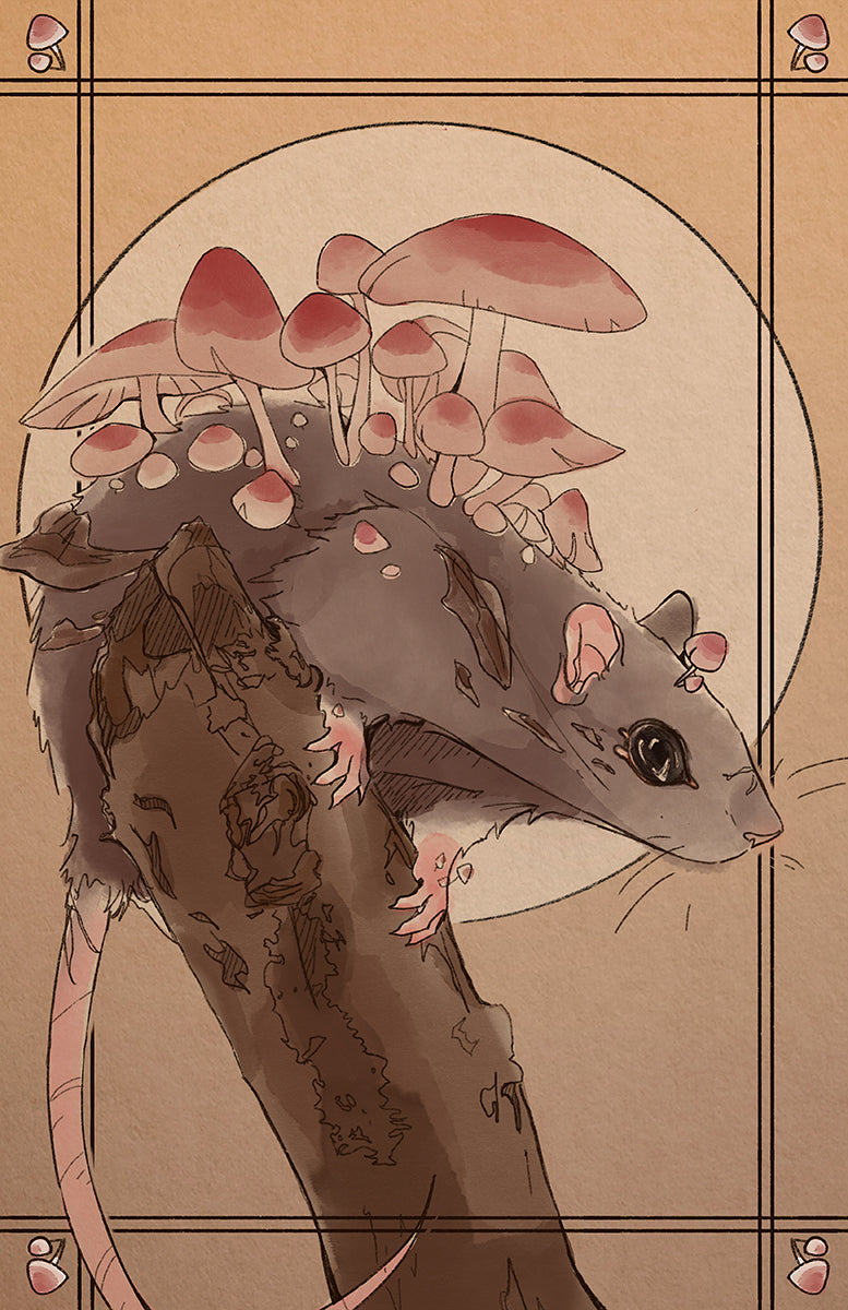 "Mush-Rat" - Satin Print