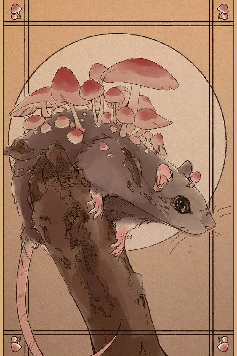 "Mush-Rat" - Satin Print